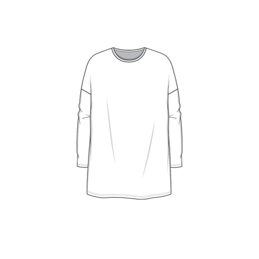 6610 Tunika - Oversize med lång ärm