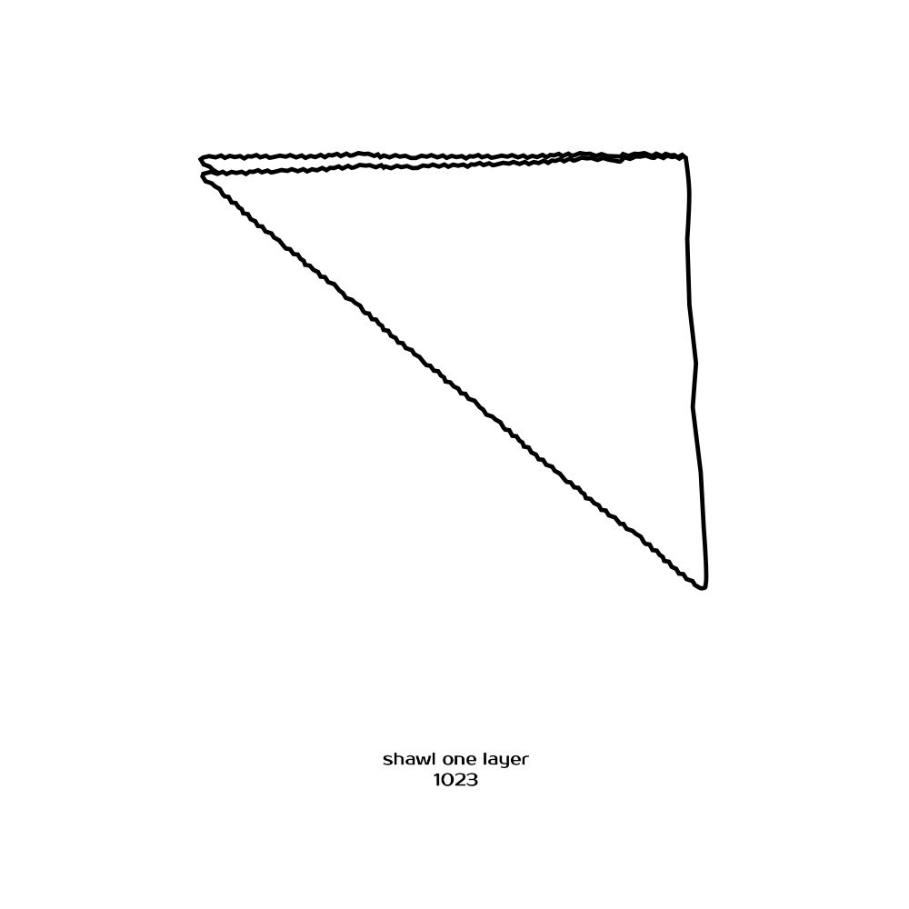 1023 Sjal - Trekantssjal