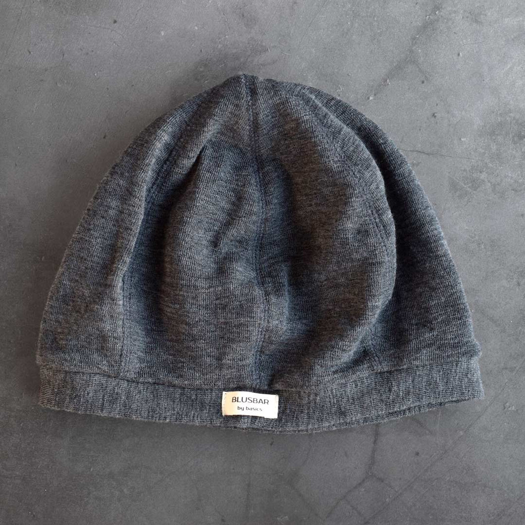 Basker i merinoull - Anthracite melange