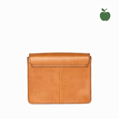 AUDREY Mini COGNAC - handväska i äppelläder