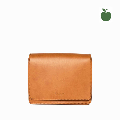 AUDREY Mini COGNAC - handväska i äppelläder