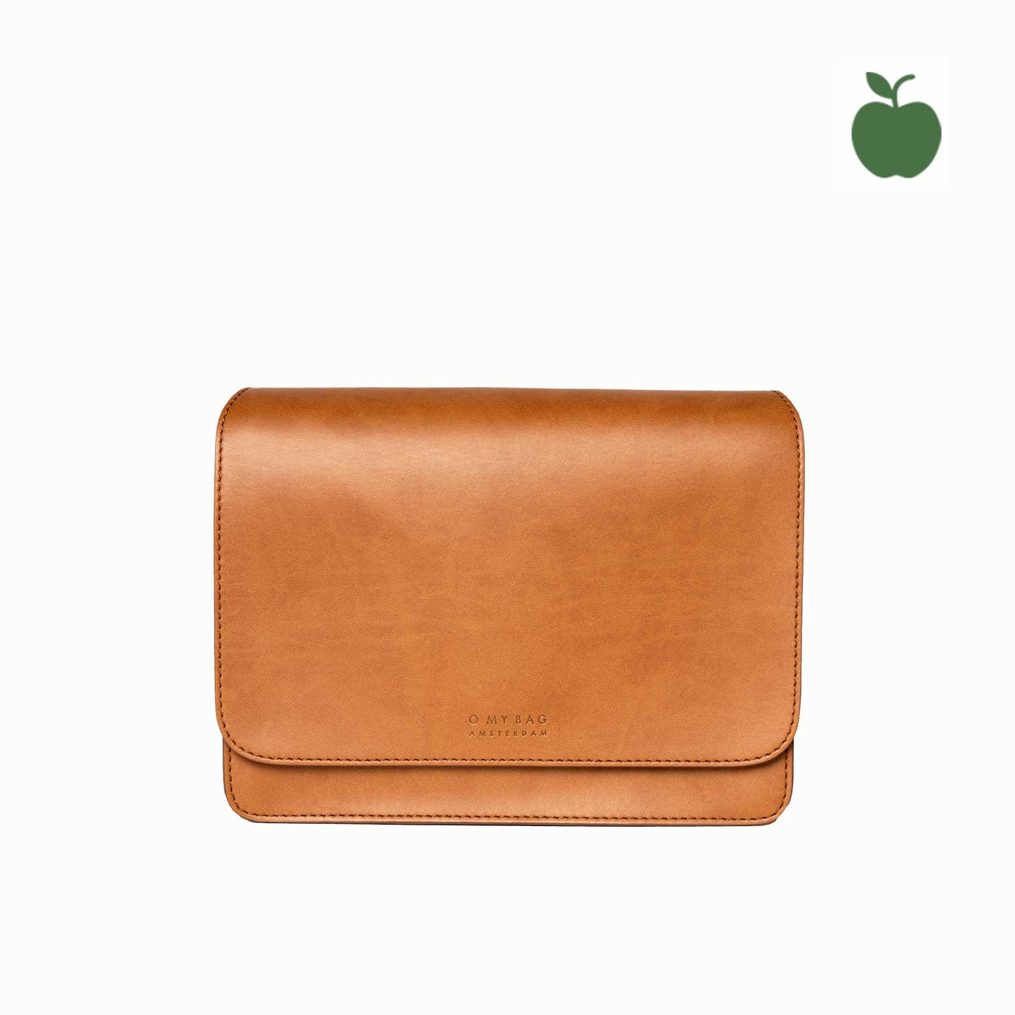 AUDREY COGNAC - handväska i äppelläder