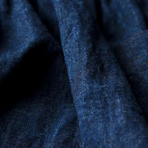 McVerdi hängselklänning i hampa och ekologisk bomull - Blå denim