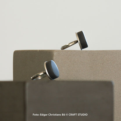 Ring PASTILL - grafitgrå betong