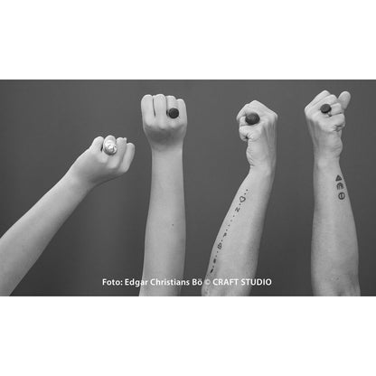 Ring PASTILL - grafitgrå betong