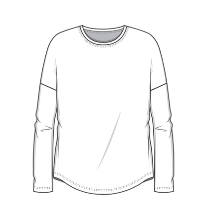 4306 T-shirt – "Loose" med lång ärm