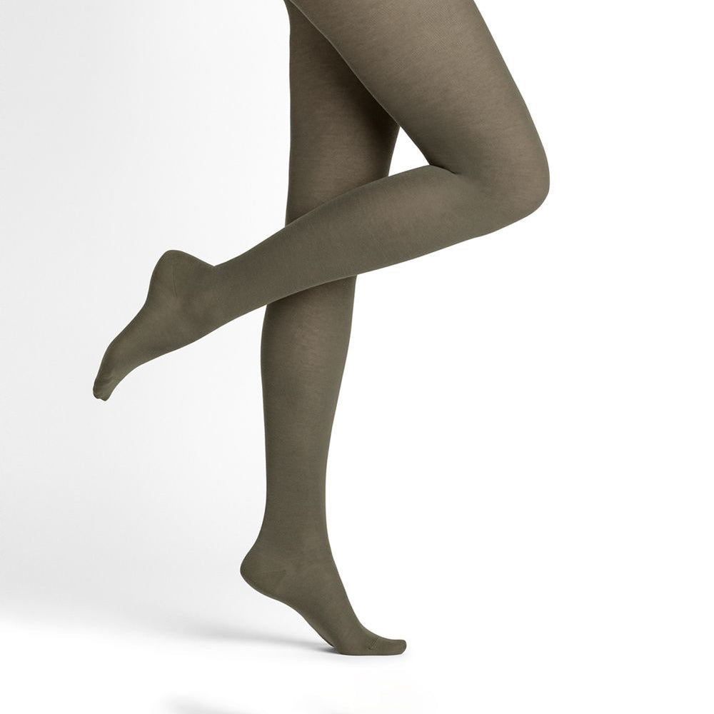 Utgående modell - Strumpbyxor 97% bomull, Kaki M-L