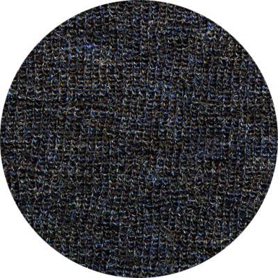 A-formad klänning i merinoull - Midnight blue melange